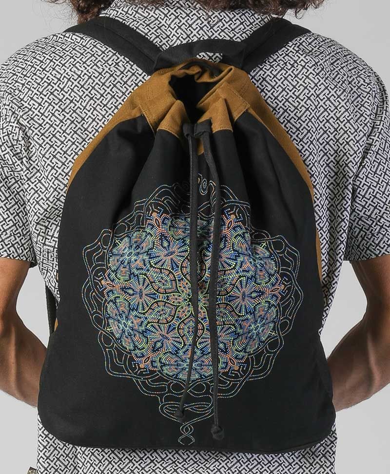 Peyote ➟ Padded Straps Drawstring Backpack 