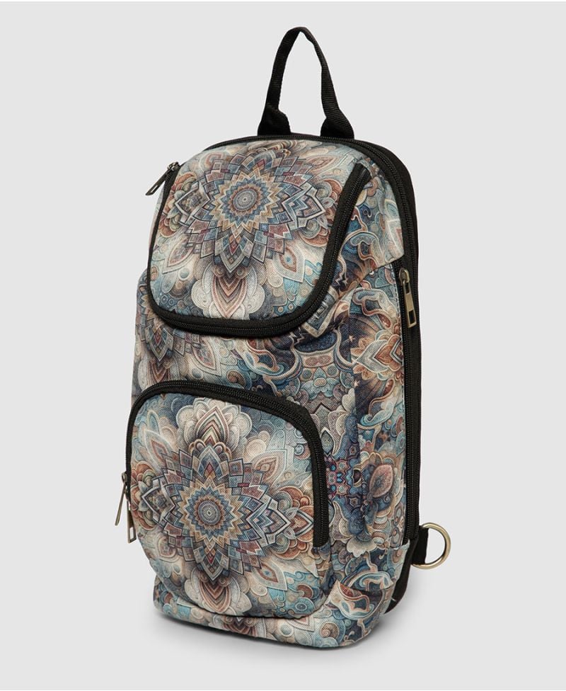 Boho Hippie Canvas Sling Bag