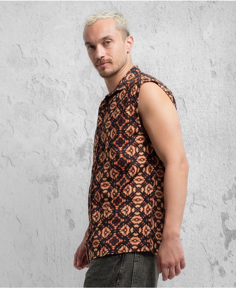 Blup Sleeveless Button Up 