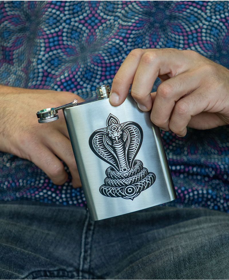 Serpent hip flask 