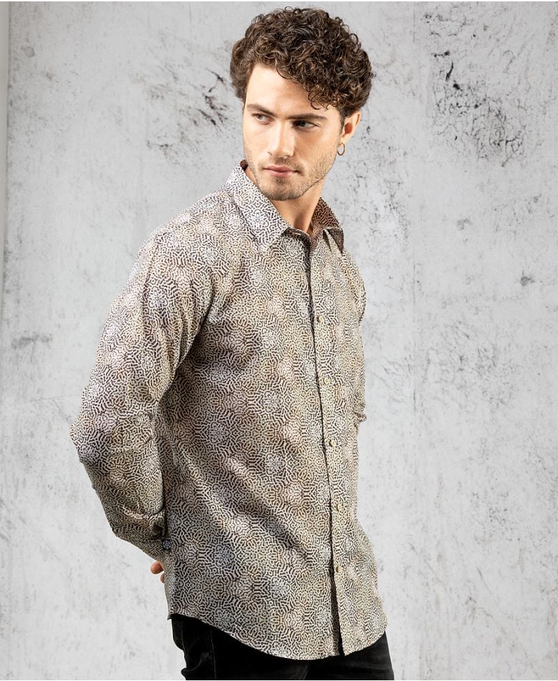 Diploria Button Shirt- Long Sleeve