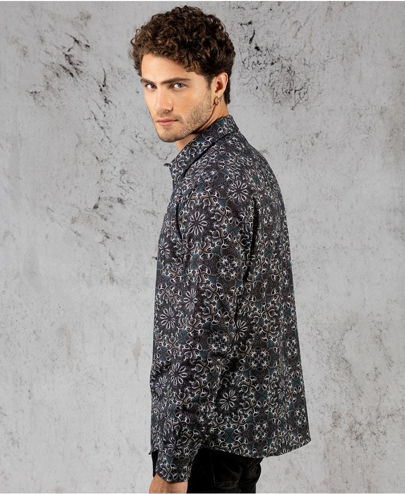Lotusika Button Shirt- Long Sleeve