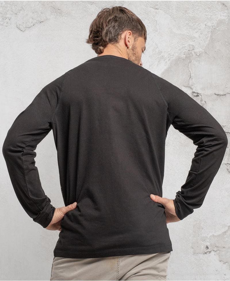 Squarcle Long Sleeve T-shirt ➟ Black + White