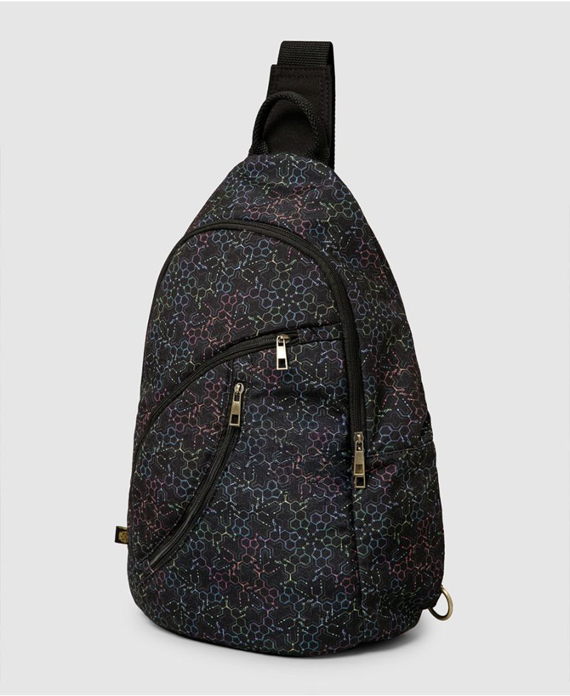 lsd molecule sling backpack large