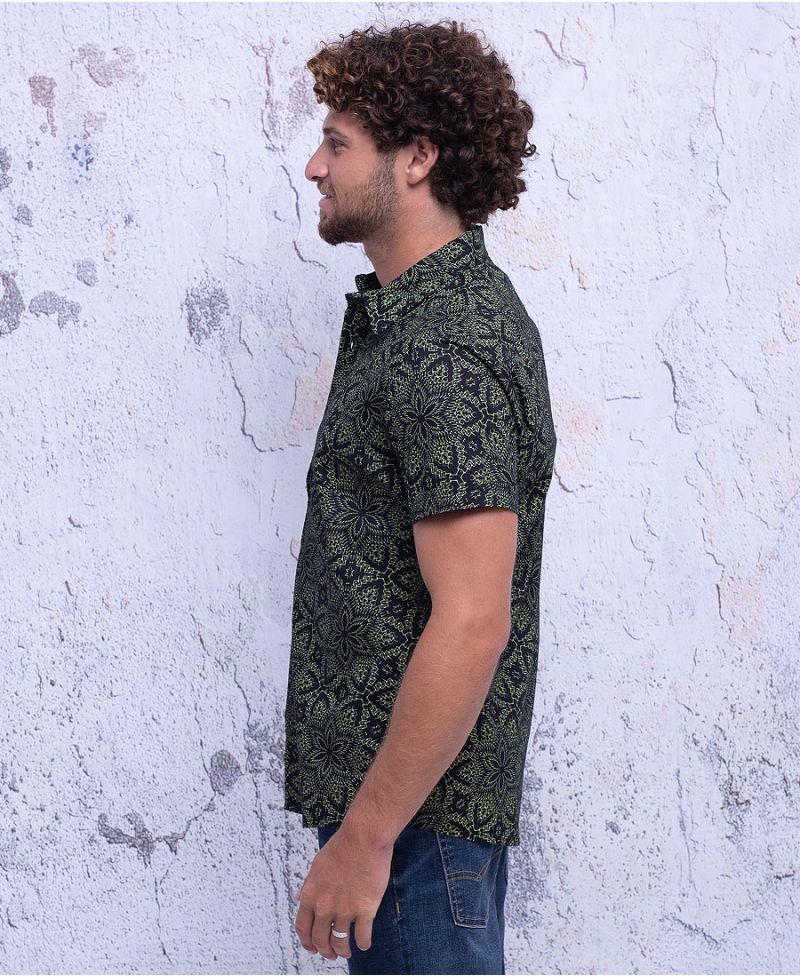 Anahata Button Shirt ➟ Black