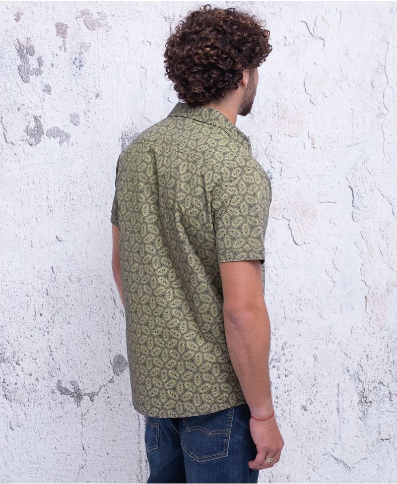 Eyesee Button Shirt ➟ Olive