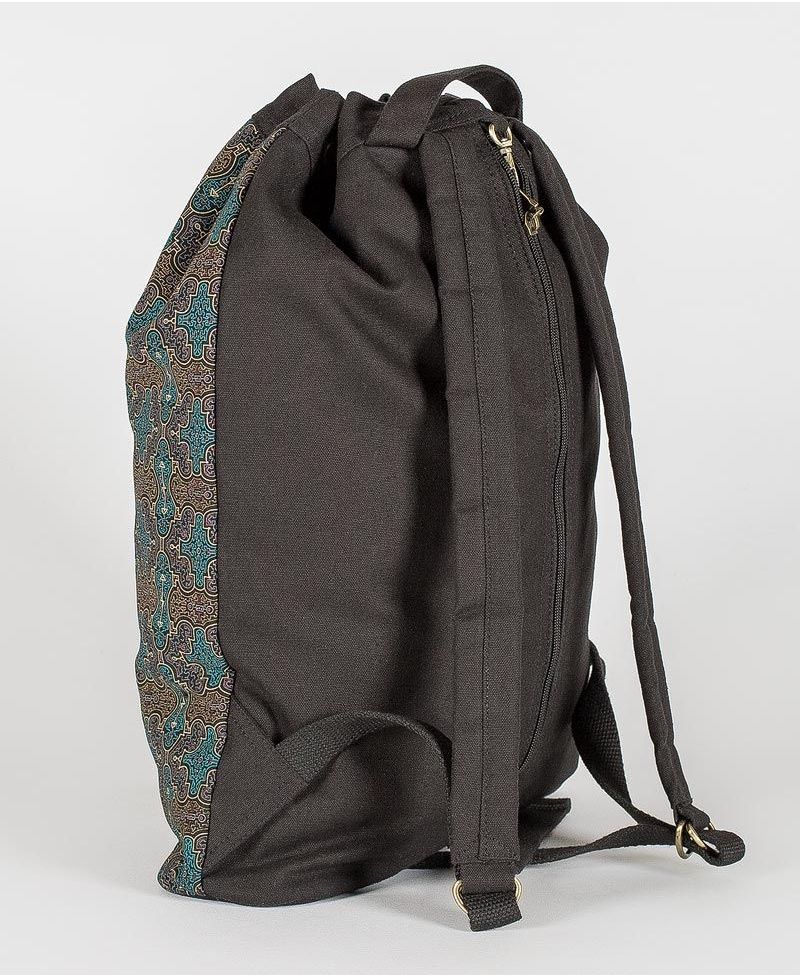 Shipibo Kené ➟ Padded Straps Drawstring Backpack 