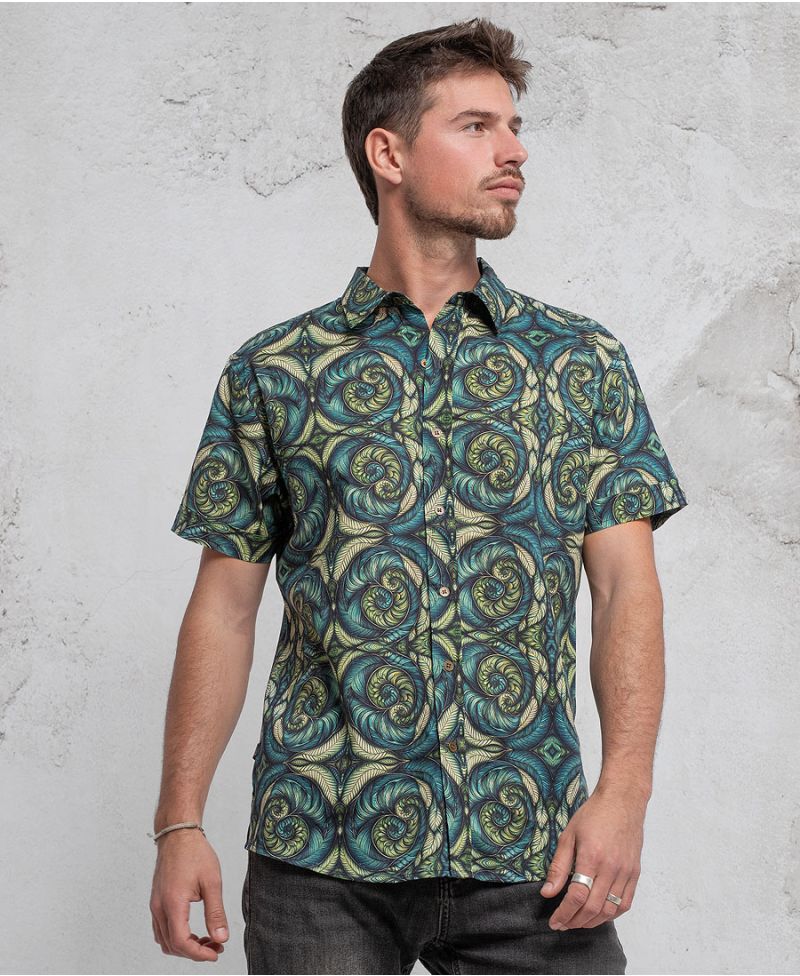 Spiraleaves Button Shirt 