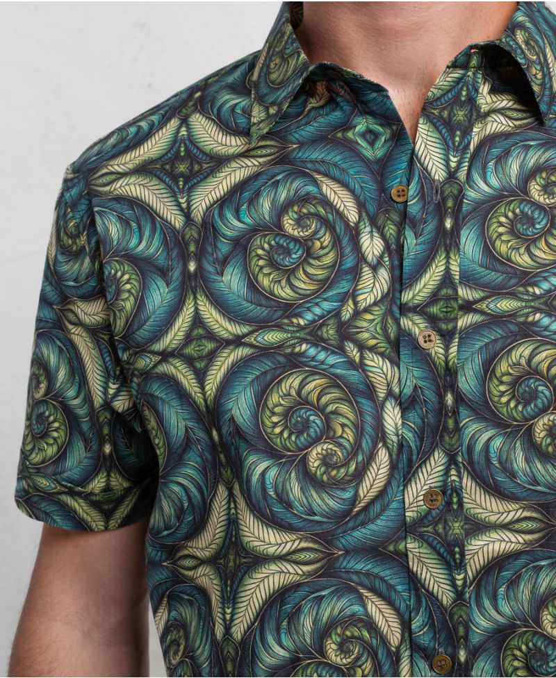 Spiraleaves Button Shirt 