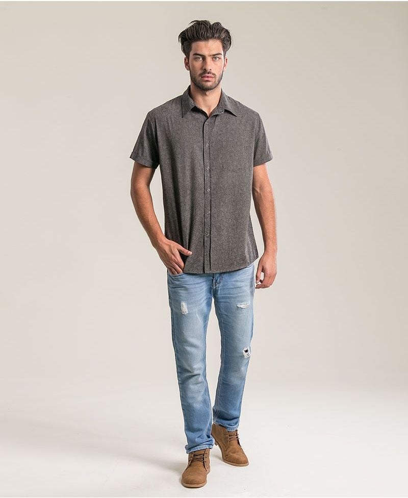 LSD Button Shirt ➟ Dark Grey