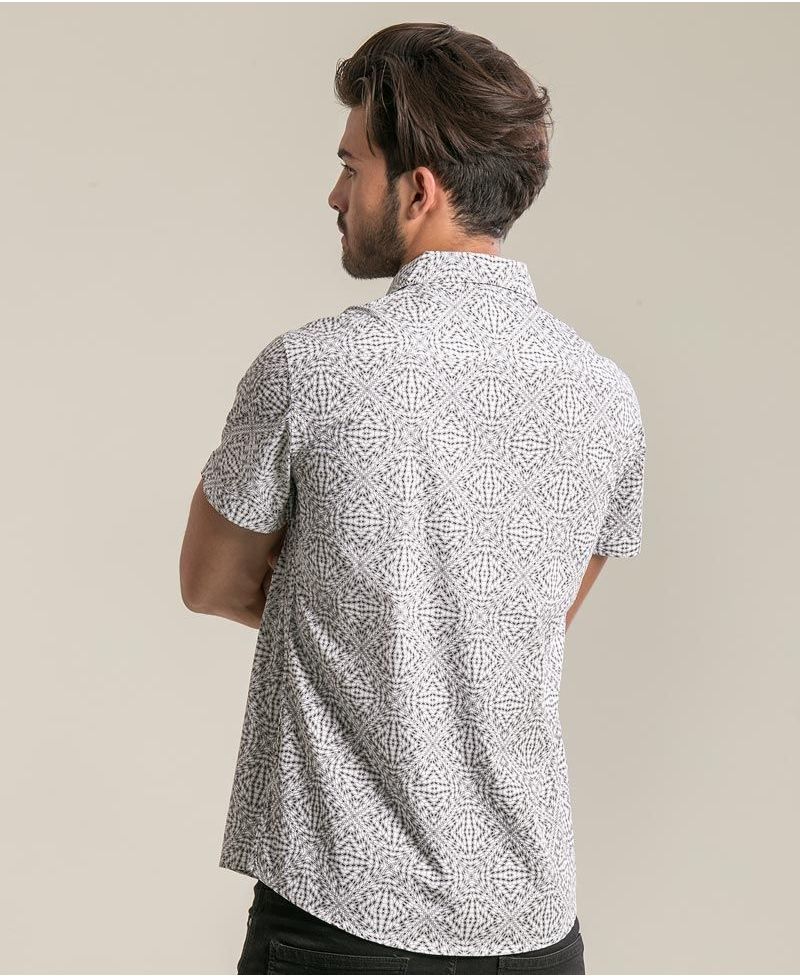 Hexit Button Shirt ➟ White