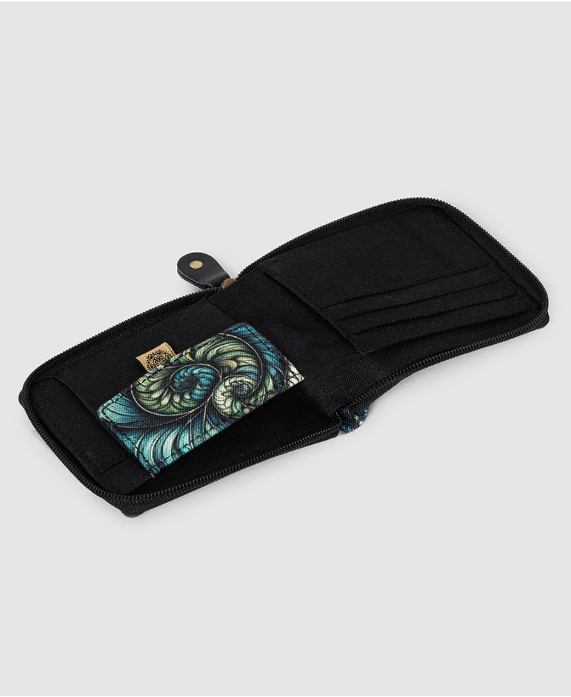 Spiraleaves Mens Zip Wallet 