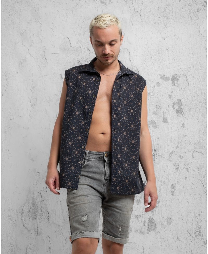 Doti Sleeveless Button Up 