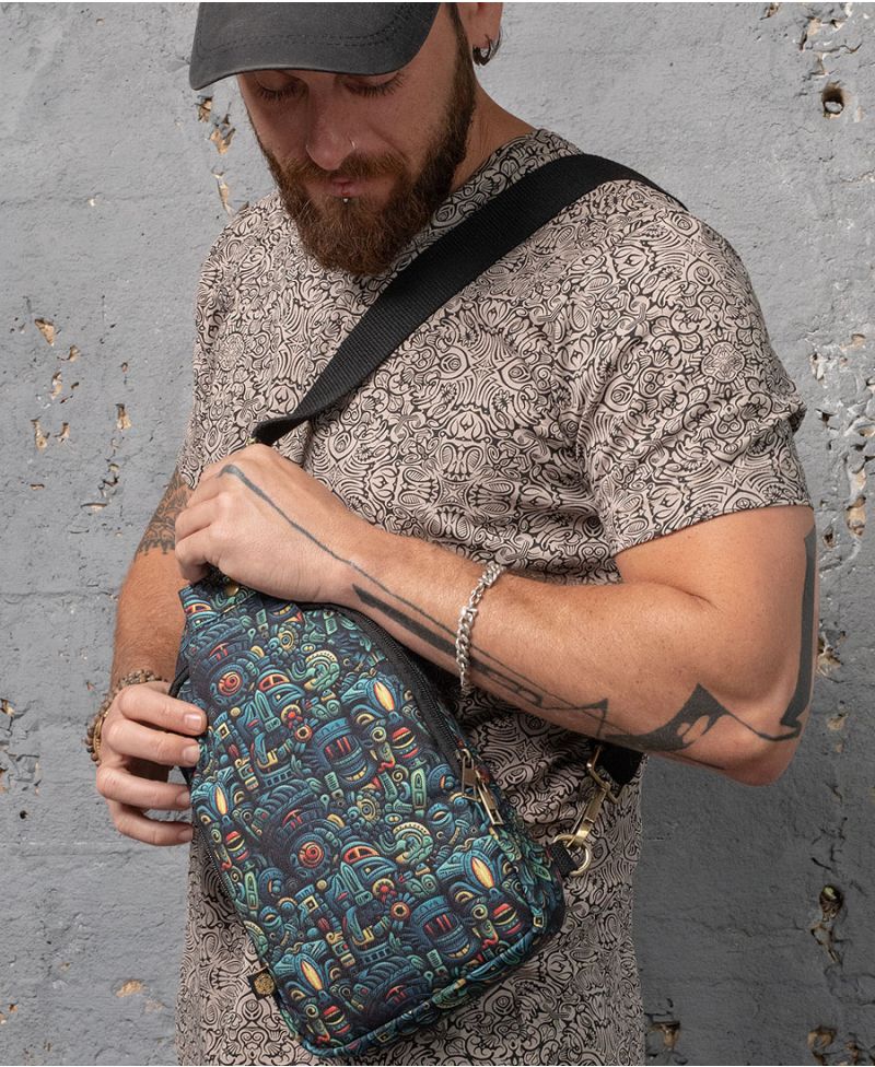 psychedelic bag sling