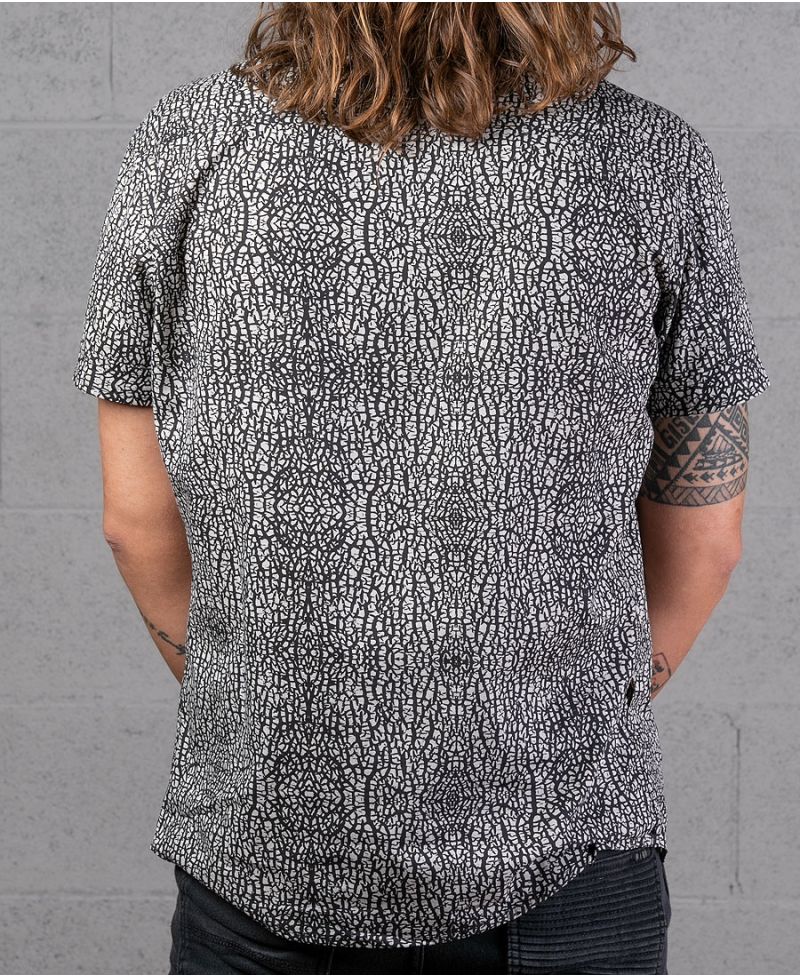 Melon Button Shirt ➟ Grey