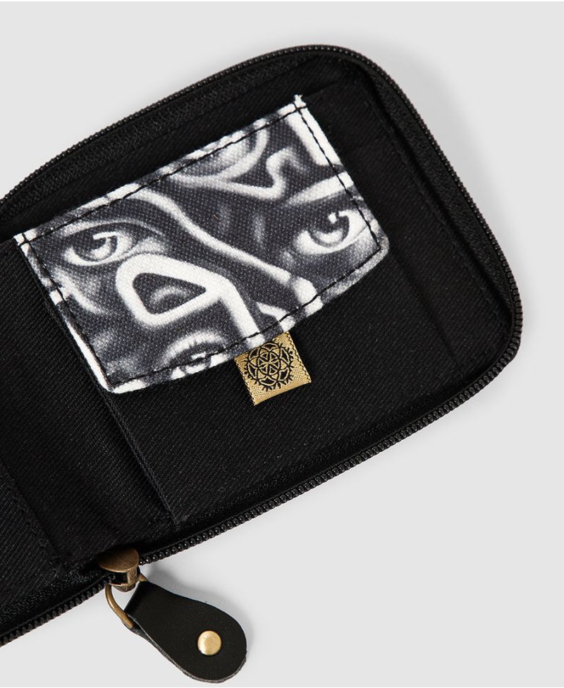 Amazeyes Mens Zip Wallet 