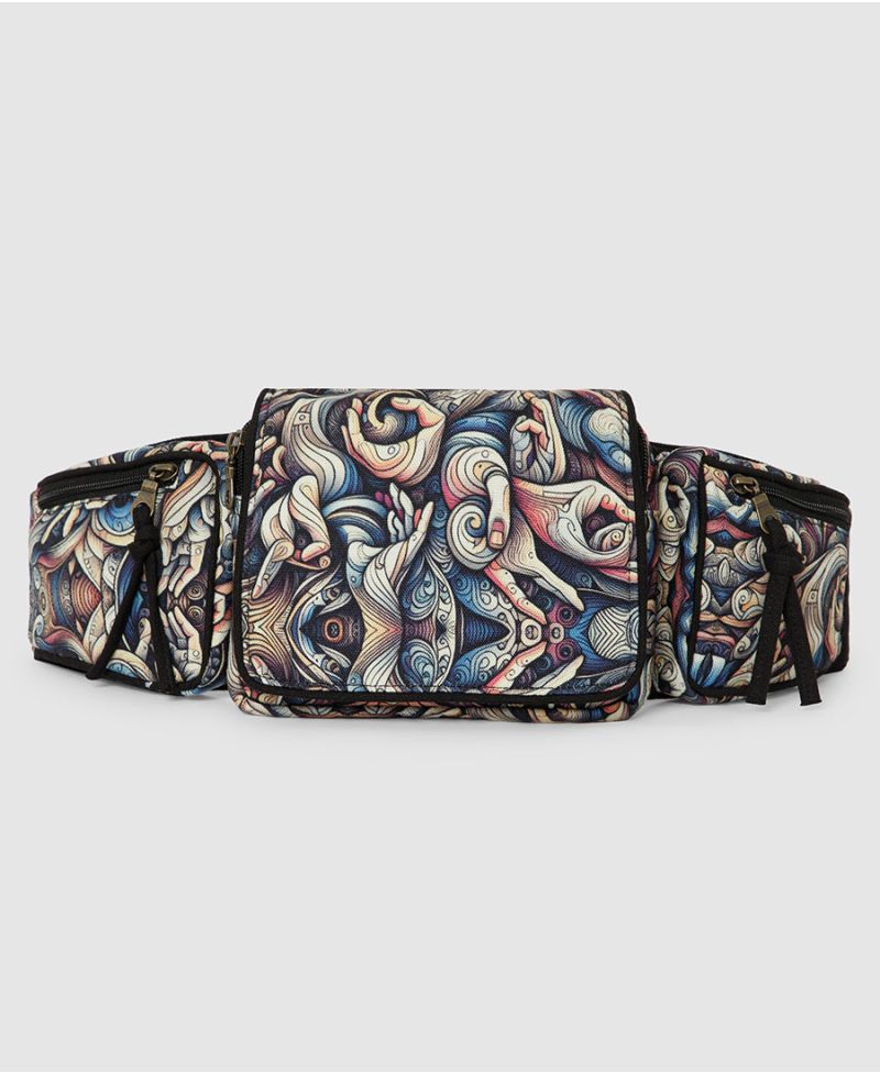 Psychedelic festival pocket belt