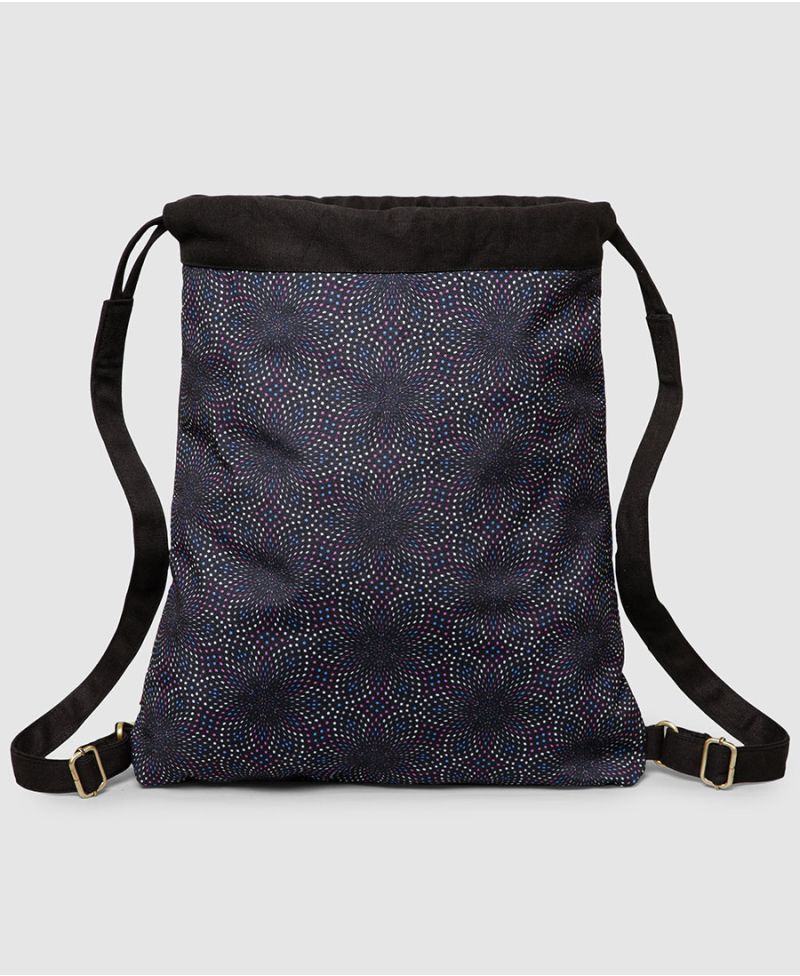 Flowry Drawstring Backpack