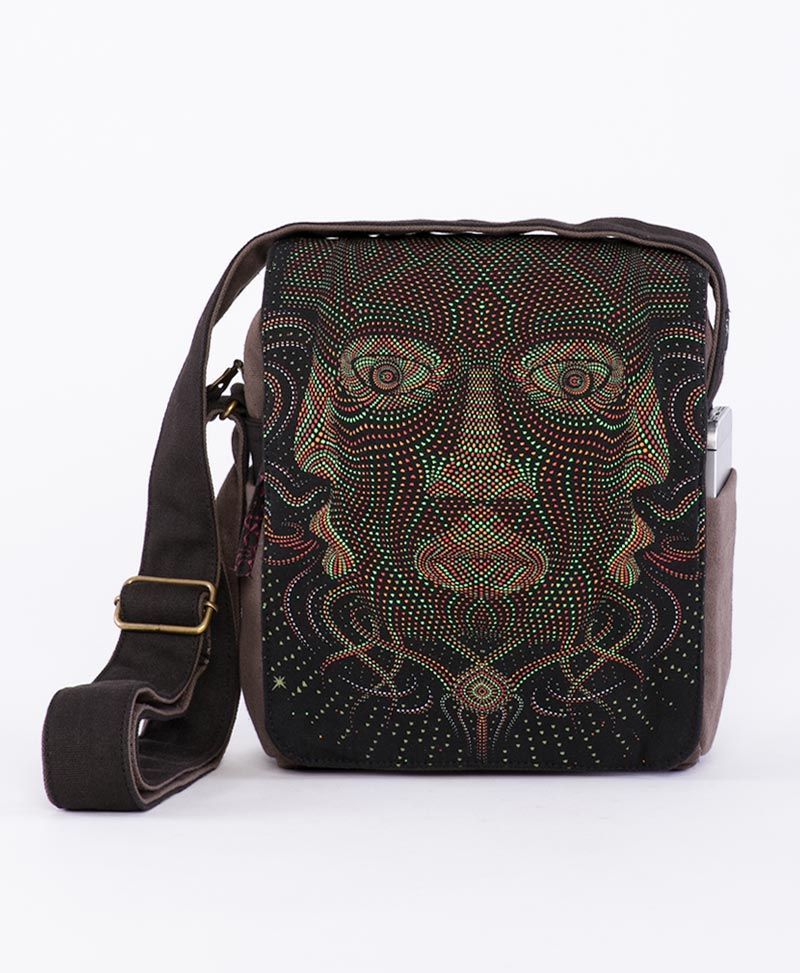 psychedelic clothing cross body bags