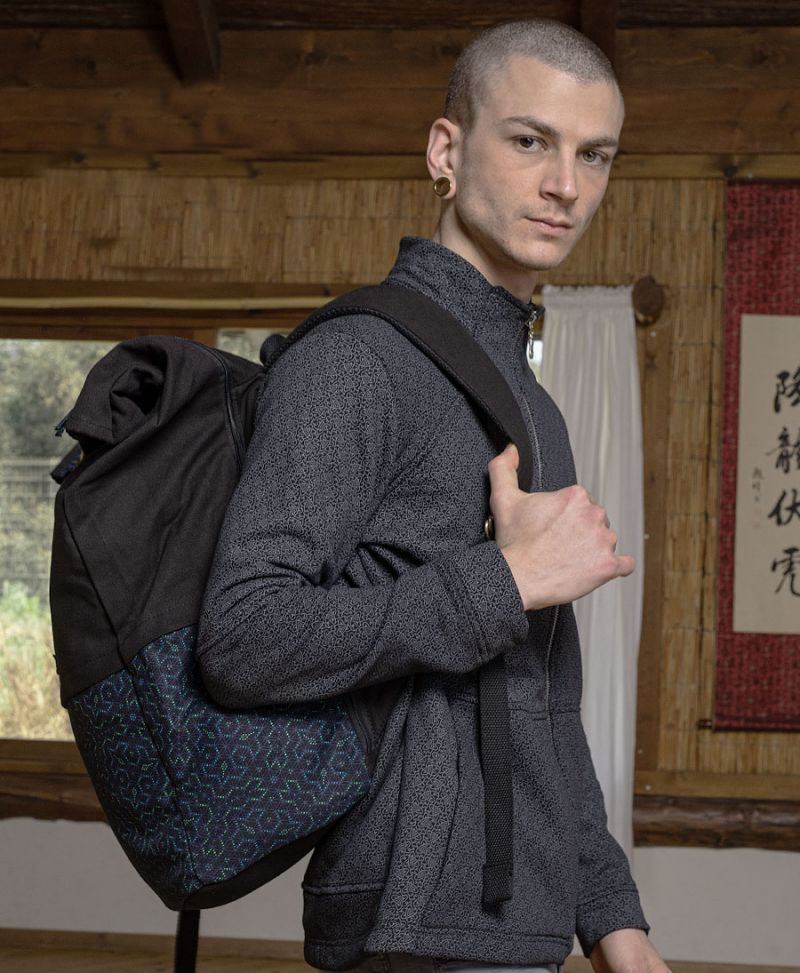 seed of life extra large travel backpack big laptop bag 