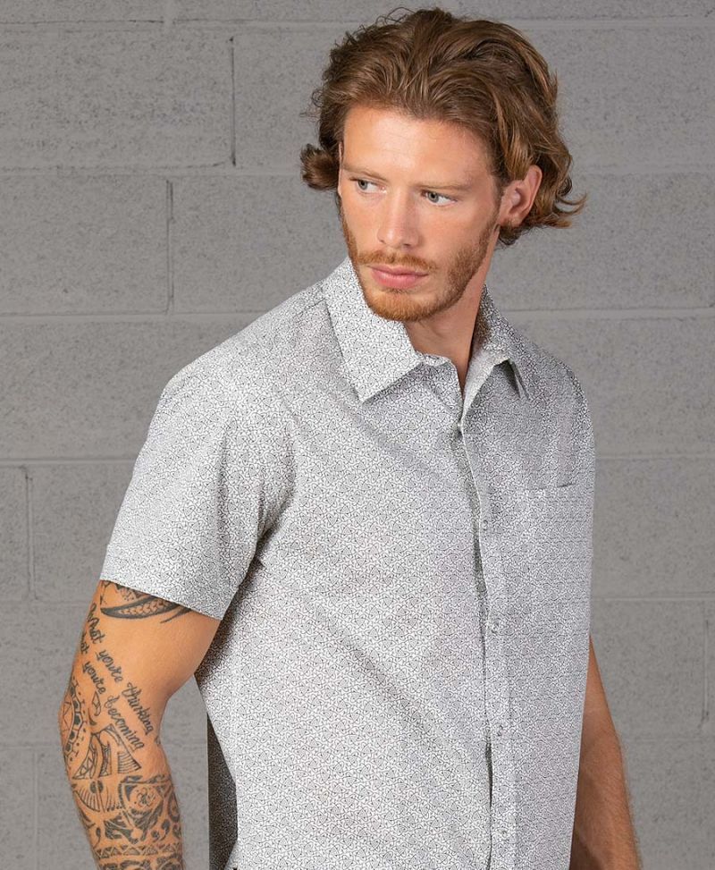atom-celtic-print-button-down-men-shirt-short-sleeve-white
