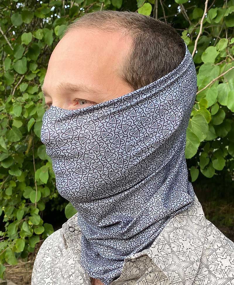 Psychedelic Festival Neck Gaiter Bandana Snood Face Mask Scarf geometric
