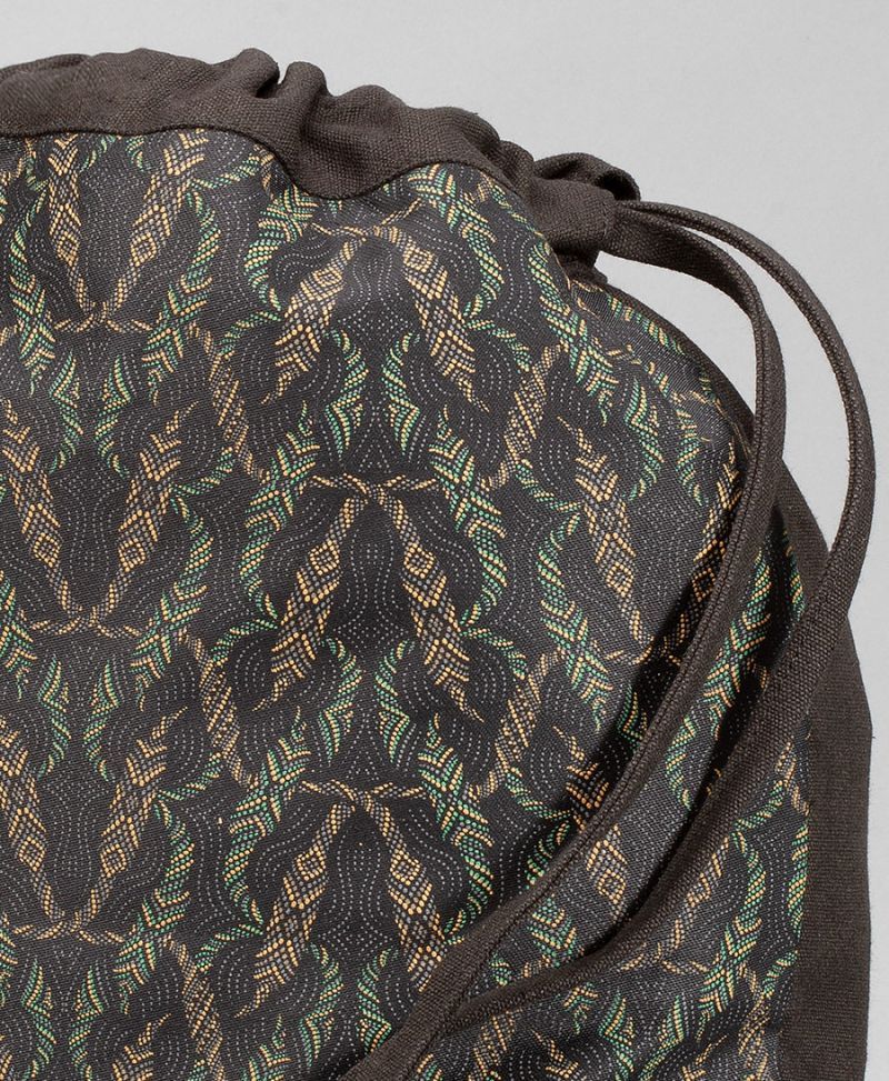 tribal print drawstring backpack canvas sack bag festival bags