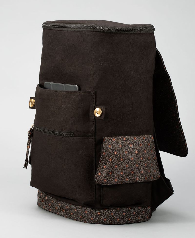canvas flap backpack laptop 15.6 inch 