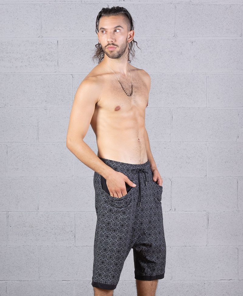 Mens Cotton Yoga Shorts