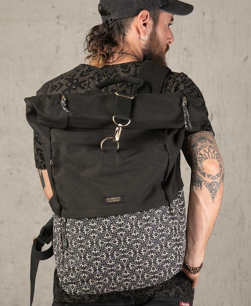extra large travel backpack roll top laptop bag 