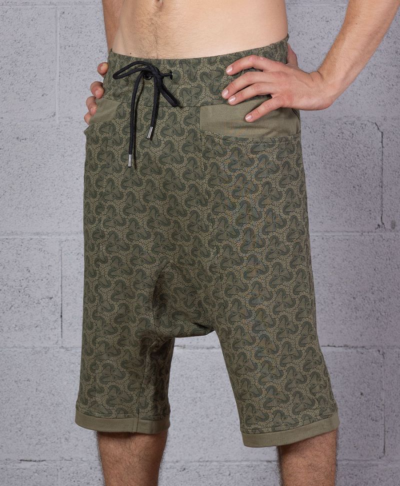 Psychedelic Men Shorts Cotton Yoga Pants 