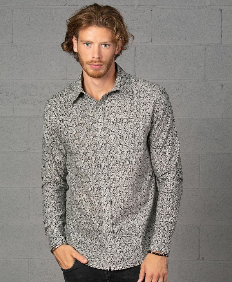 mens long button up shirt
