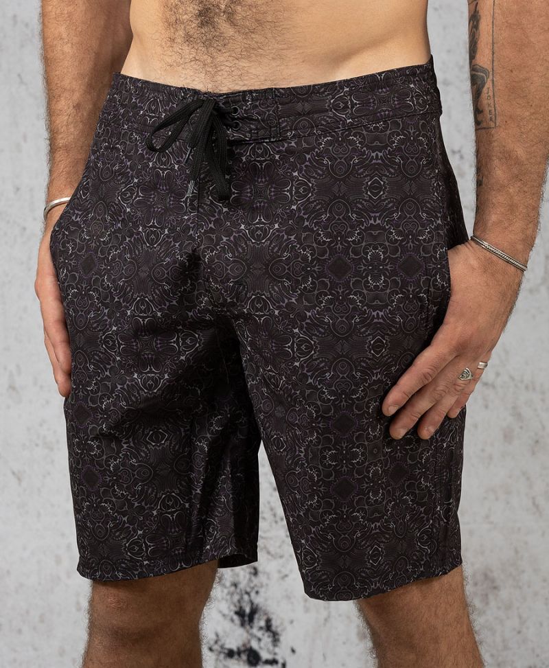 Board Shorts For Men Psychedelic Swimwear