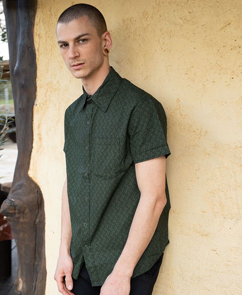 men button down shirt streetwear urban 