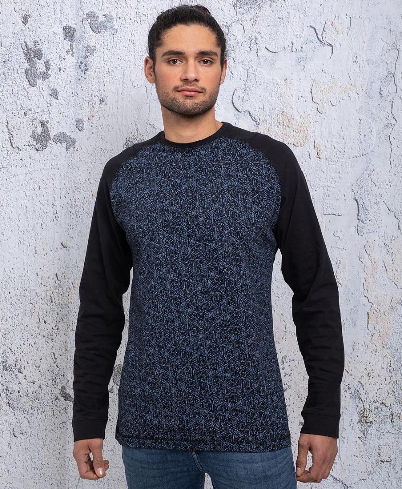 long sleeve shirt for men psychedelic clothes 