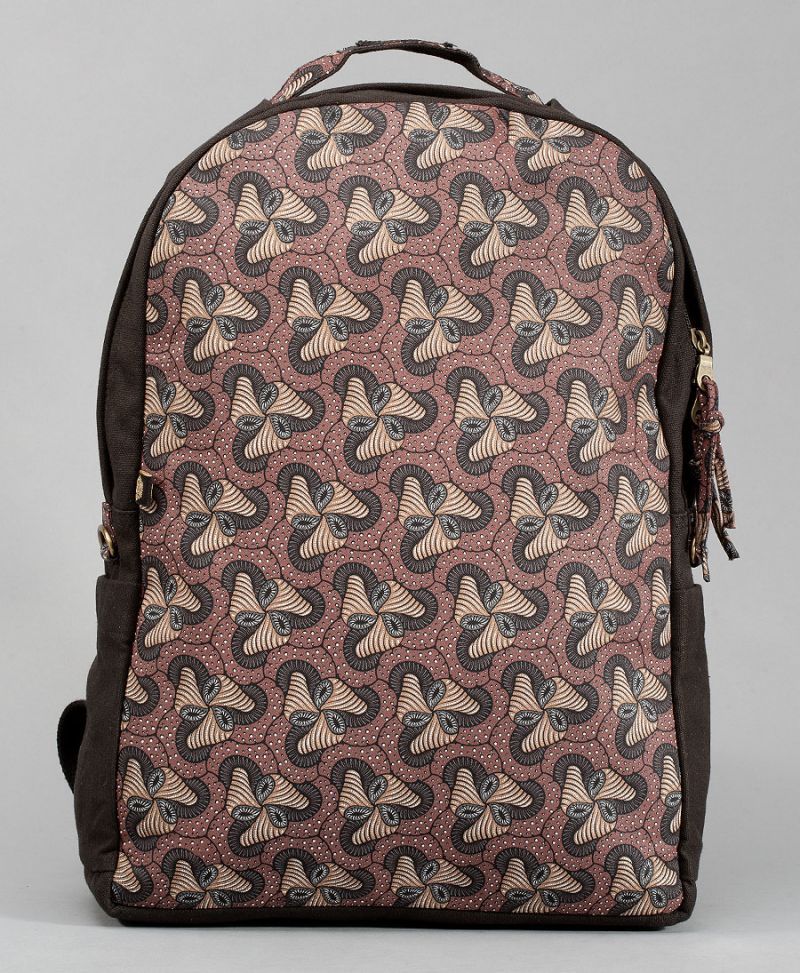 magic mushrooms backpack for laptop round canvas bag