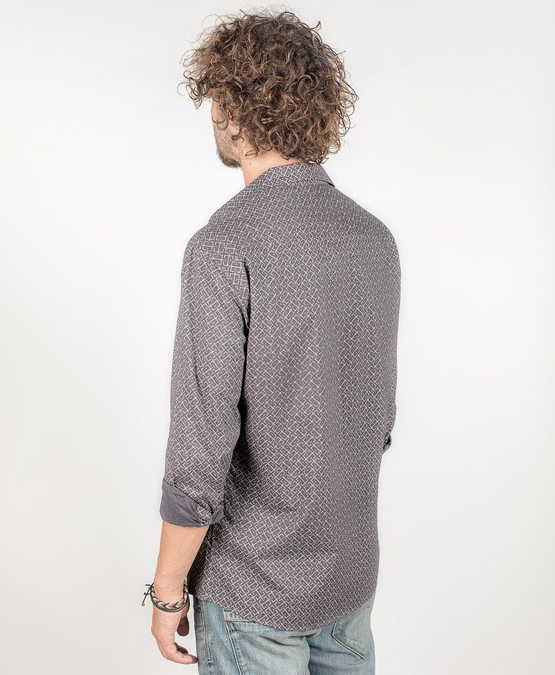 psy-clothing-men-wear-button-down-long-sleeve-shirt-grey