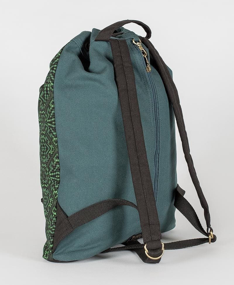 psy trance festival drawstring backpack canvas sack bag psychedelic gift