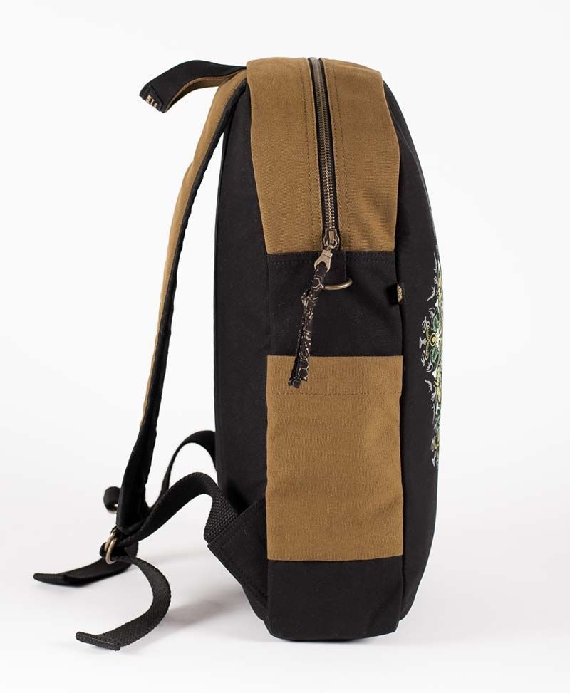 psychedelic-backpack-laptop-bag-lotus-mandala-black-brown