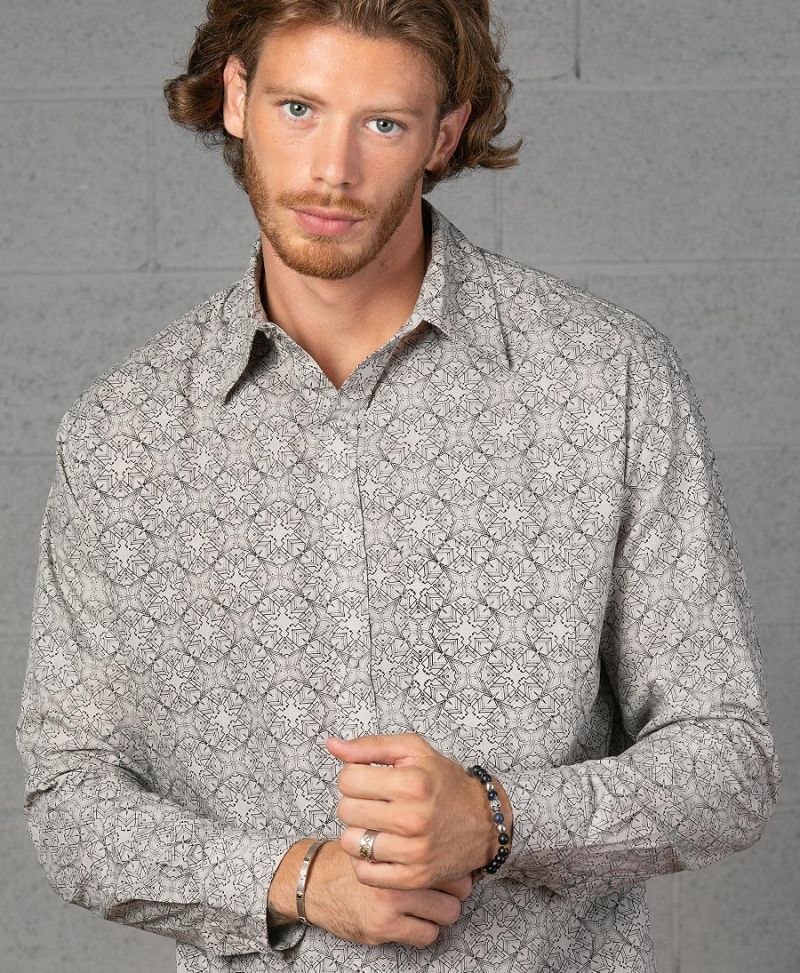 psychedelic-button-up-shirt-men-long-sleeve-white-screen-print