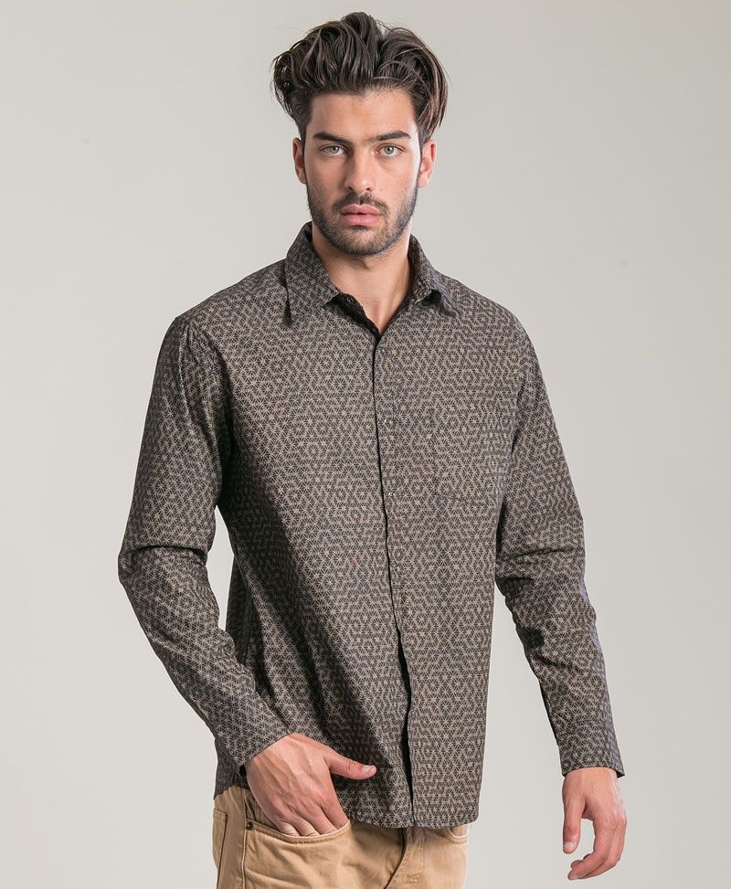 mens long button up shirt
