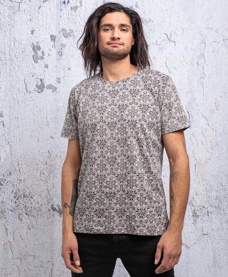psychedelic men t shirt all over print