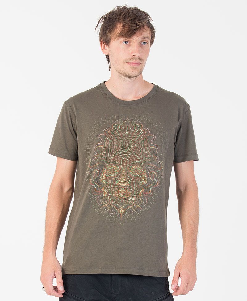 psychedelic t shirt men clothing