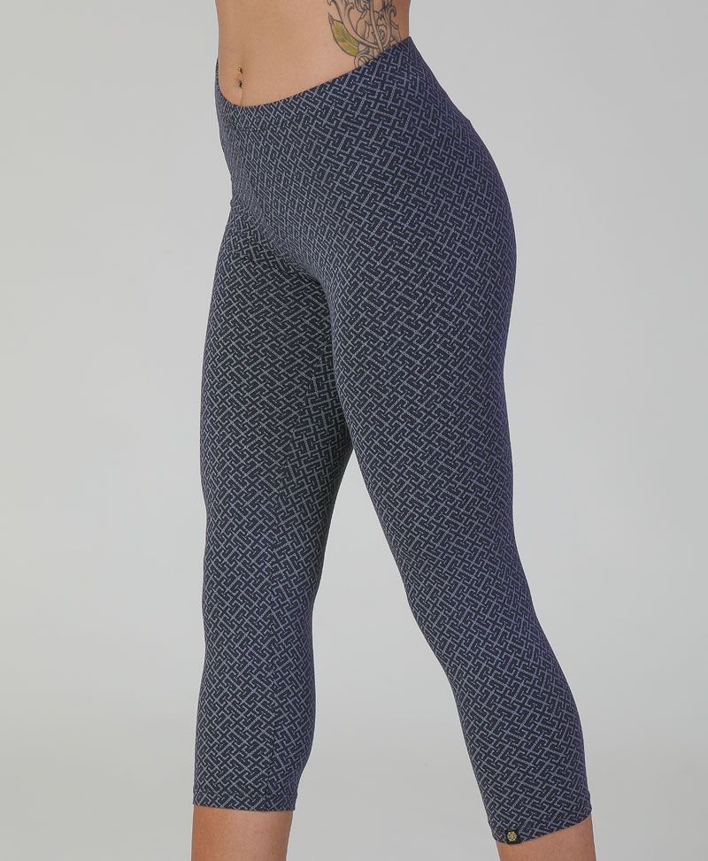 Leggings Cotton Tights Geometric Print 