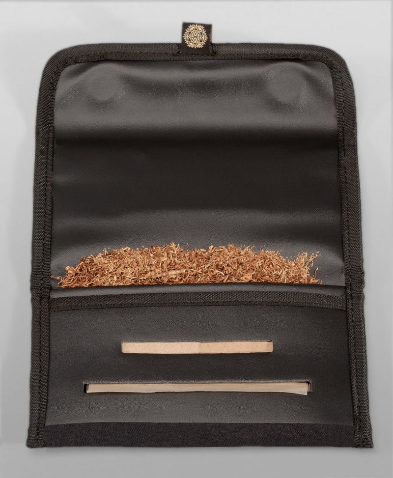 marijuana leaf rolling tobacco pouch case stoner gift 