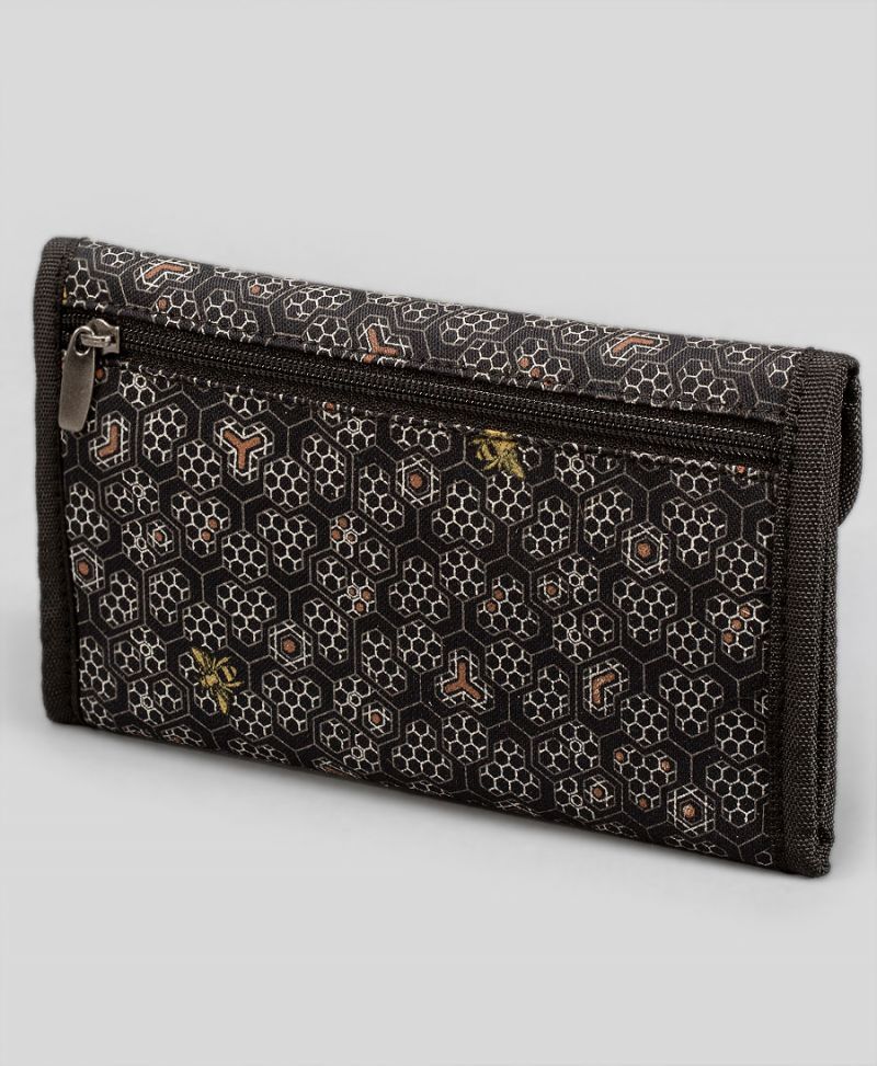 bee hive print rolling tobacco pouch case 