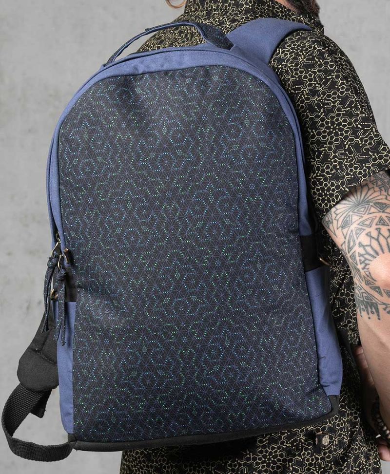 sacred geometry round backpack seed of life 