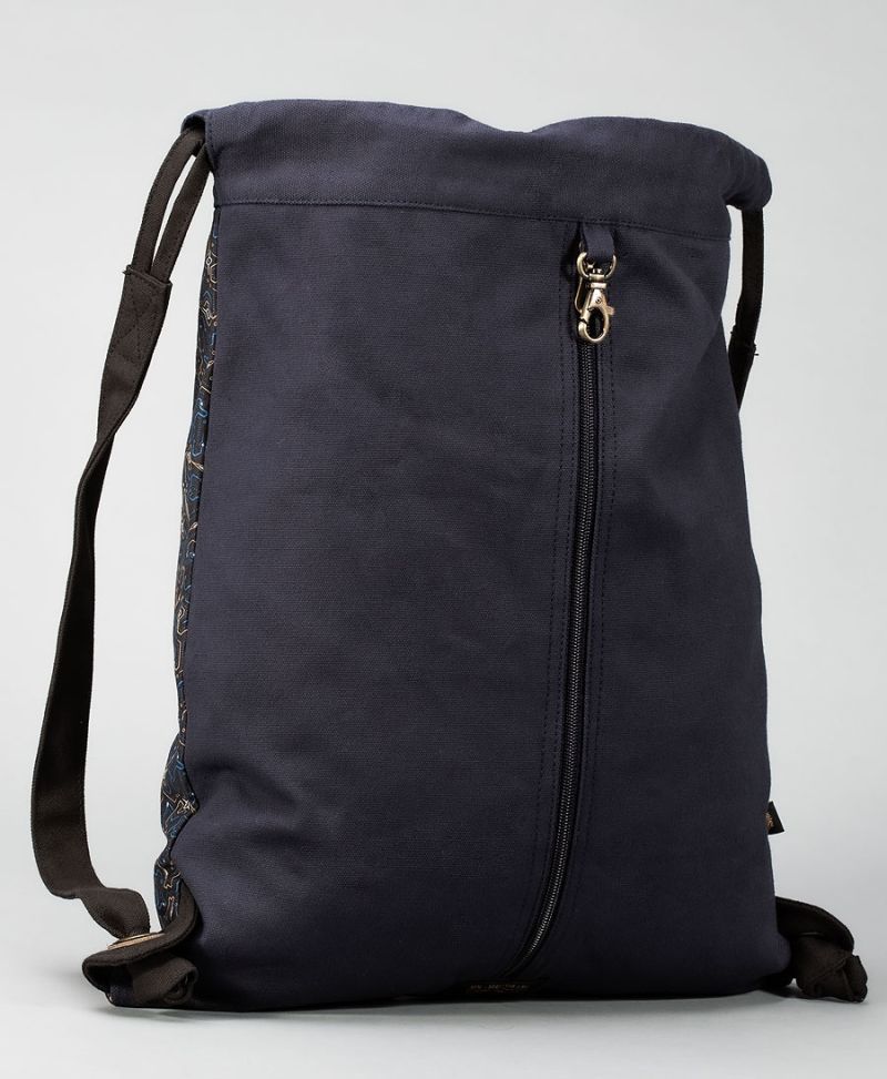 canvas-drawstring-backpack-sack-gym-bag-black