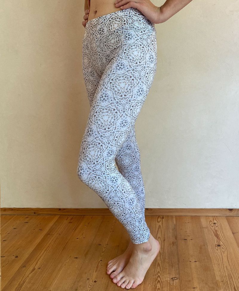 Psychedelic Leggings Women Yoga White Tights