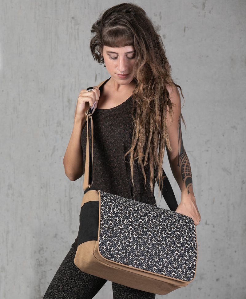 women messenger bag for laptop tribal print